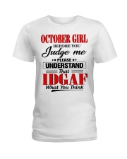 H - OCTOBER GIRL Ladies T-Shirt front