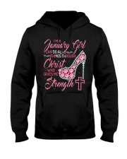 H - JANUARY GIRL Hooded Sweatshirt thumbnail