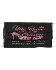 REINA DE OCTUBRE- D Cloth face mask front