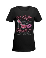 AUGUST QUEEN 1 Ladies T-Shirt women-premium-crewneck-shirt-front