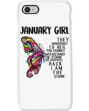 JANUARY GIRL Phone Case tile