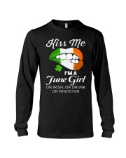 KISS ME I'M JUNE GIRL Long Sleeve Tee thumbnail