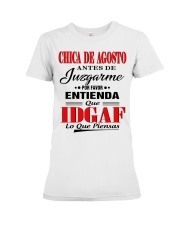 CHICA DE AGOSTO Premium Fit Ladies Tee tile