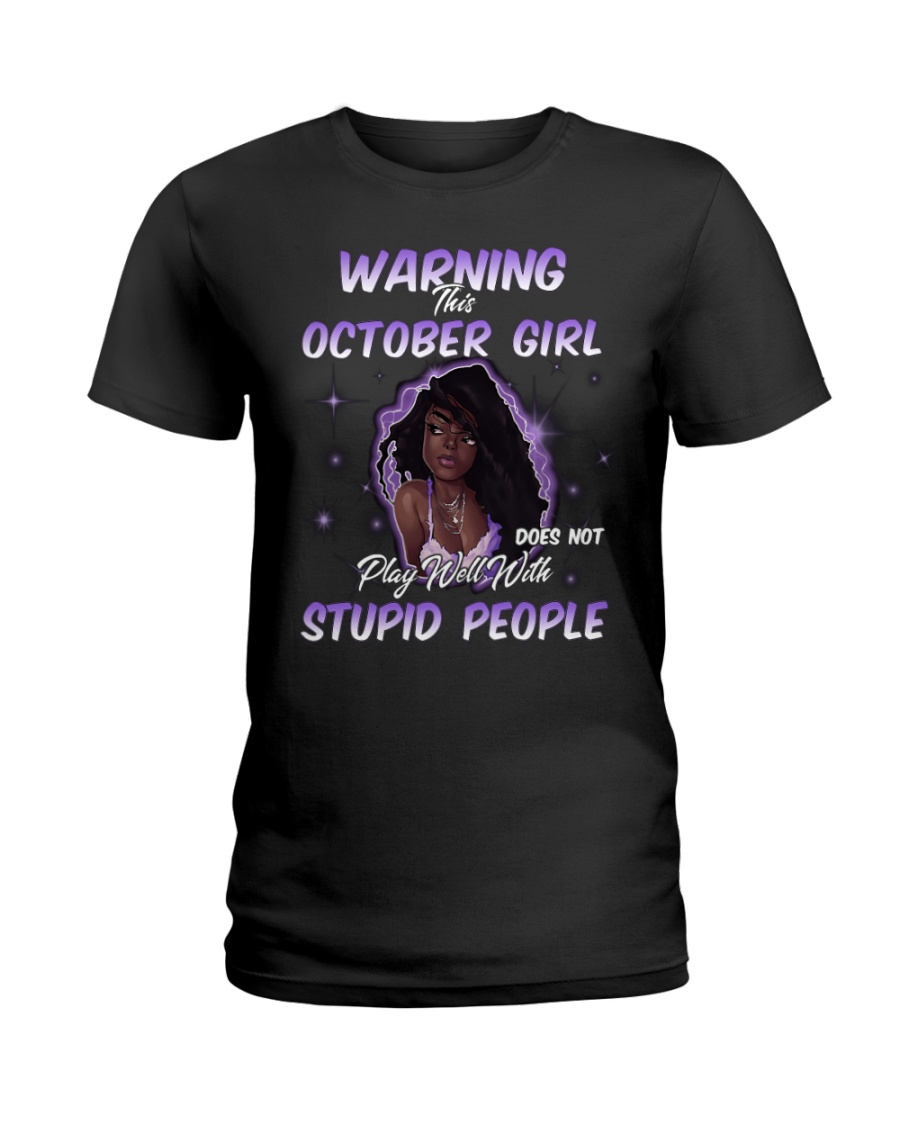 H - OCTOBER GIRL Ladies T-Shirt