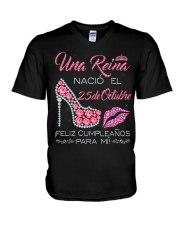 25 DE OCTUBRE V-Neck T-Shirt tile