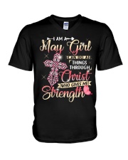 MAY GIRL V-Neck T-Shirt thumbnail