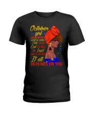 OCTOBER GIRL Ladies T-Shirt front