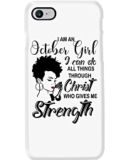 OCTOBER GIRL Phone Case tile