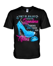 GRANDMA 50 V-Neck T-Shirt tile