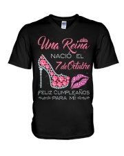 7 DE OCTUBRE V-Neck T-Shirt tile