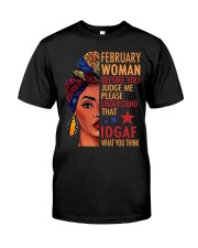 FEBRUARY WOMAN Classic T-Shirt tile