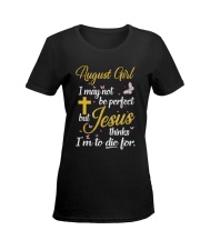 H - AUGUST GIRL Ladies T-Shirt women-premium-crewneck-shirt-front