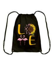 LOVE - Flamingos Drawstring Bag tile