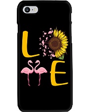 LOVE - Flamingos Phone Case tile
