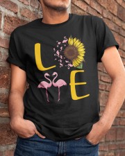 LOVE - Flamingos Classic T-Shirt apparel-classic-tshirt-lifestyle-26