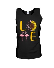 LOVE - Flamingos Unisex Tank tile