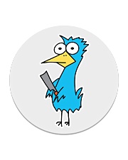 Burr Bird Huey for Your Beverage Circle Coaster thumbnail