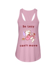 So Lazy Can't Move Ladies Flowy Tank thumbnail