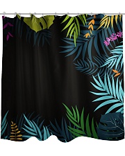 Jungle palm echo Shower Curtain thumbnail