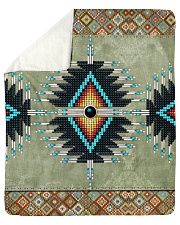 Green Pattern Sherpa Fleece Blanket - 50" x 60" thumbnail