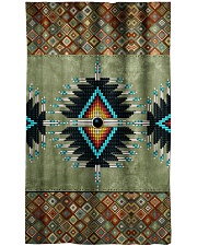 Green Pattern Window Curtain - Blackout front