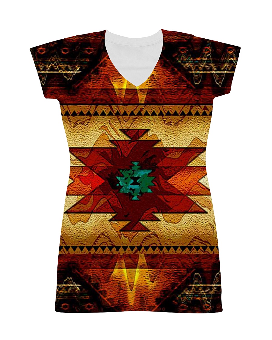 Native Pattern All-over Dress