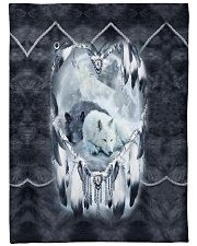 Lovely Wolf Large Fleece Blanket - 60" x 80" thumbnail