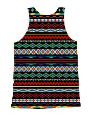 Black Pattern All-over Unisex Tank back