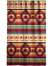 Orange Pattern Window Curtain - Blackout front