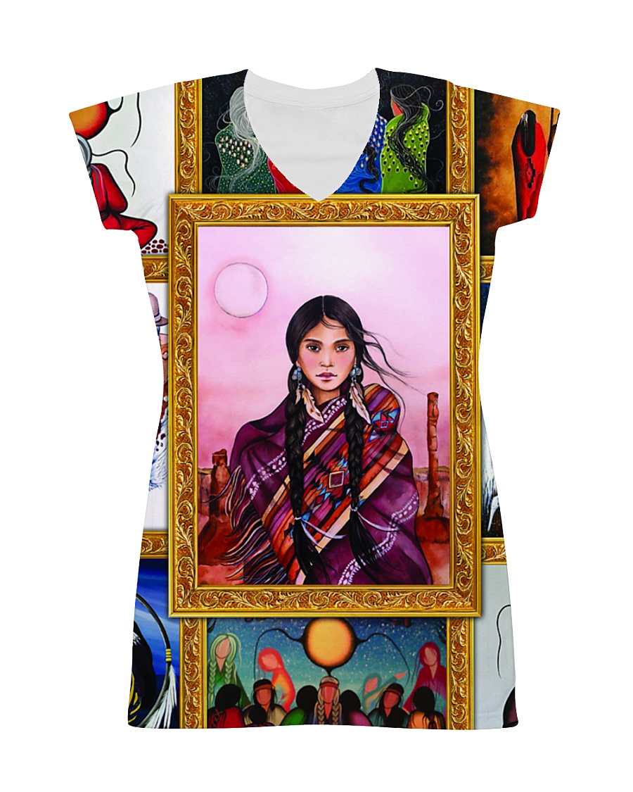 Native Woman All-over Dress