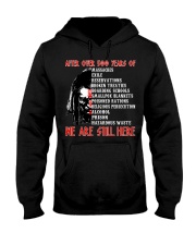 We are still here Hooded Sweatshirt front