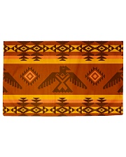 Orange Pattern Woven Rug - 3' x 2' front