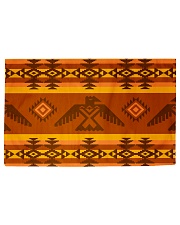 Orange Pattern Woven Rug - 6' x 4' front
