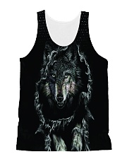 Wolf Black All-over Unisex Tank thumbnail
