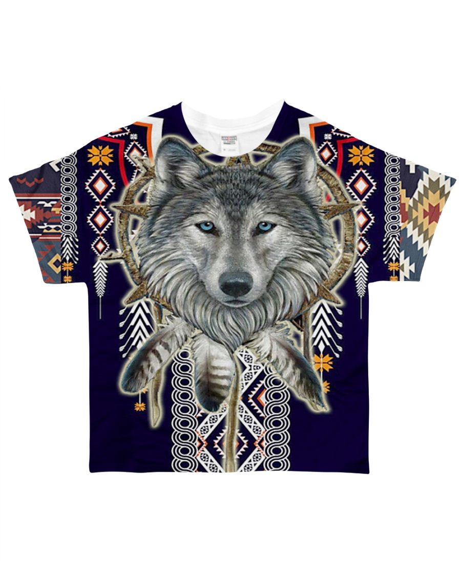 Wolf Pattern All-over T-Shirt