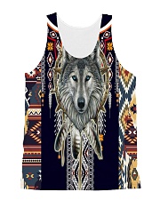 Wolf Pattern All-over Unisex Tank thumbnail
