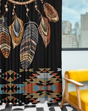 Black Dreamcatcher Window Curtain - Blackout aos-window-curtains-blackout-50x84-lifestyle-front-01