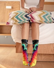 Hippie Colorful Crew Length Socks aos-accessory-crew-length-socks-lifestyle-front-01
