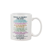 BEING A NURSE MEANS Mug front