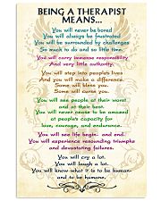 BEING A THERAPIST MEANS 16x24 Poster front
