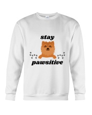 stay pawsitive Crewneck Sweatshirt thumbnail