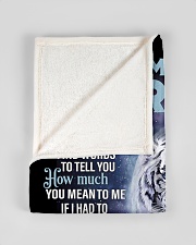 To My Son Jordan from Dad- Tiger Small Fleece Blanket - 30" x 40" aos-coral-fleece-blanket-30x40-lifestyle-front-17