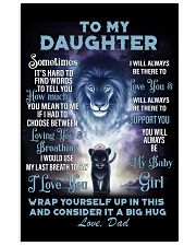 To My Daughter from Dad Lion 1 Poster 16x24 Poster front