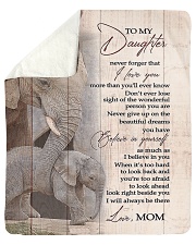 To My Daughter from Mom - Elephant Sherpa Fleece Blanket - 50" x 60" thumbnail