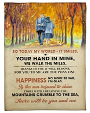 To My Darling - Your Hand in Mine Fleece Blanket tile