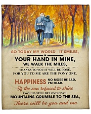 To My Darling - Your Hand in Mine Fleece Blanket - 50" x 60" front