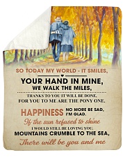 To My Darling - Your Hand in Mine Sherpa Fleece Blanket - 50" x 60" thumbnail