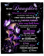 To My Daughter From Mom - Butterflt -06 Fleece Blanket - 50" x 60" front