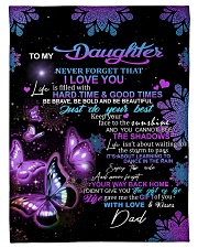 To My Daughter From DAD - Butterfly- 01 Small Fleece Blanket - 30" x 40" front