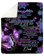 To My Daughter From DAD - Butterfly- 01 Sherpa Fleece Blanket - 50" x 60" thumbnail